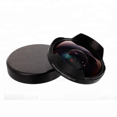 China Large Deformation Fisheye Camcorder Lens 0.3X 67mm Camcorder Lens For Panasonic Camcorder Fisheye Add-On Lens for sale