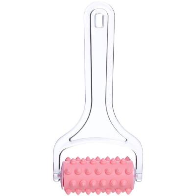 China Plastic Wrinkle Remover Korea Roller Massager 3d Y Shape Handle Massager With Nails Massager Soft Head For Face And Body for sale