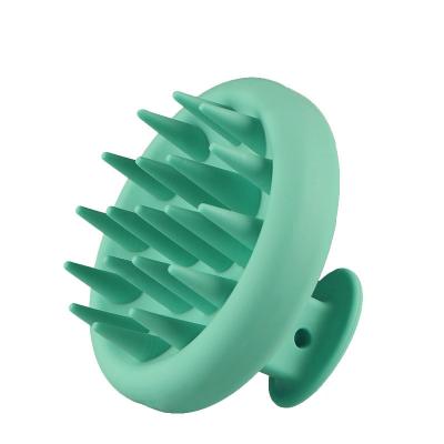 China Amazon Sales Waterproof Hot Silicone Shampoo Massage Hair Scalp Comb Brush One Mold Shape for sale