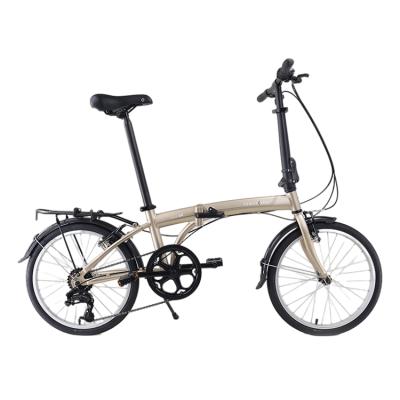 China Adult Bike China Supplier High Performance Gold 6061 Alloy Suv D6 Folding Bike for sale