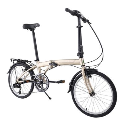 China Adult Factory Wholesale 6061 Alloy Gold Suv D6 Small Size Easy To Carry Folding Bike for sale