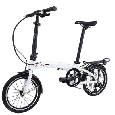 China Adult White Qix D3 High Quality Product 6061 Alloy Small Size Fast Delivery Easy To Carry Folding Bike for sale