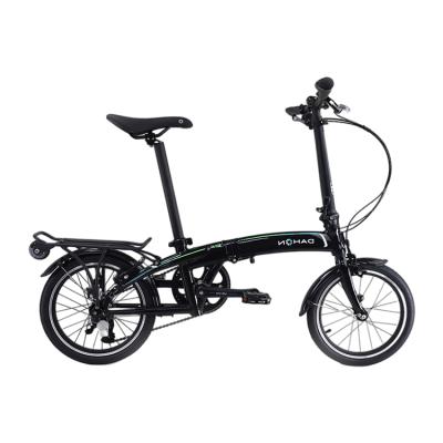 China Hot selling new style adult small size easy to carry 6061 alloy black Qix D3 folding bike for sale