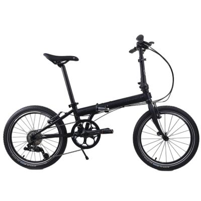 China New Product Hot Selling Adult Bike High Performance 6061 Alloy Small Size Easy To Carry Black P8 Folding Bike for sale