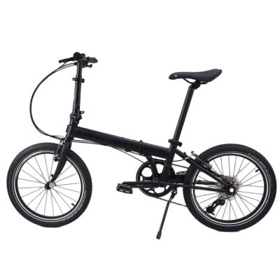 China New Hot Promotion 2021 Adult Style Small Size Easy To Carry 6061 Alloy Black P8 Folding Bike for sale