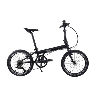 China Adult Product High Quality High Quality Price Small Size Easy To Carry Black 6061 Alloy P8 Folding Bike for sale