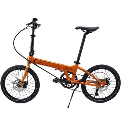 China Wholesale custom made high quality adult high performance 6061 alloy cheap alloy pitch folding bike orange bike for sale