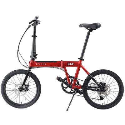 China Chinese Manufacturer Adult Small Size Easy To Carry Red 6061 Alloy Kone Folding Bike for sale