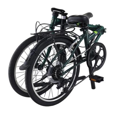 China New Brand 2021 Factory Adult Supplier Small Size 6061 Alloy Green Dream D6 Easy To Carry Folding Bike for sale