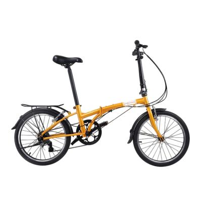 China Adult New Design High Quality Product Selling Small Size Easy To Carry Orange 6061 Alloy Dream D6 Folding Bike for sale