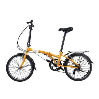 China Good Quality Bike High Performance 6061 Alloy Small Size Adult Good Price Easy To Carry Orange Dream D6 Folding Bike for sale