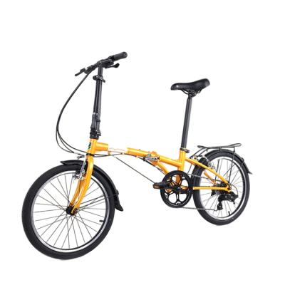 China Good Price New Product 2021 Adult Small Size Easy To Carry 6061 Alloy Dream D6 Orange Folding Bike for sale