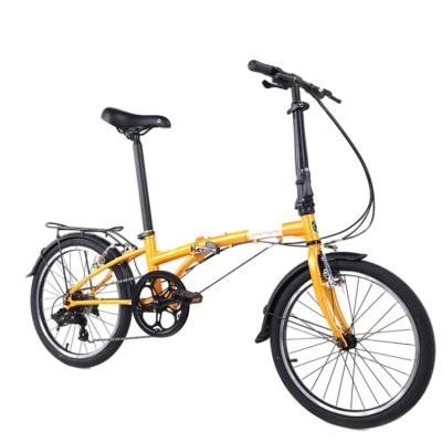 China Adult Manufacturer Supplier 6061 Alloy Dream D6 Small Size Blue Easy To Carry Folding Bike for sale