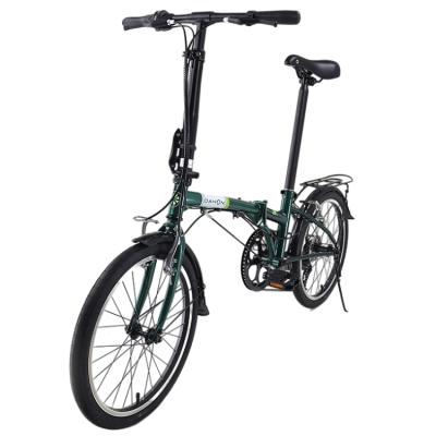 China 2021 Adults New 6061 Alloy Dream D6 Bike High Performance Green Folding Bike for sale