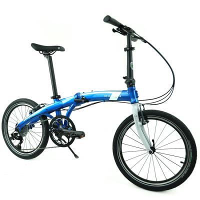 China Adult Most Favorable 6061 Alloy Airspeed Blue Small Size Easy To Carry Folding Bike for sale