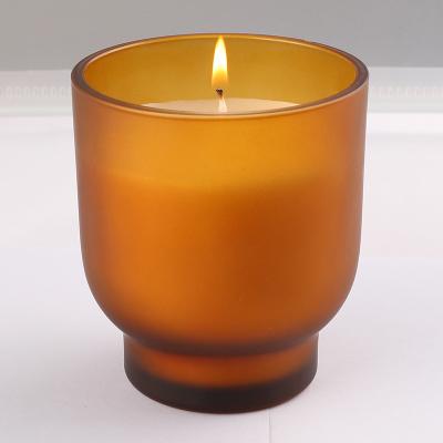 China Factory Directly Supply Selling Eco-friendly Scented Warm High Quality Glass Scented Jar Candle OEM Luxury Aromatherapy Candles Festival Gift for sale