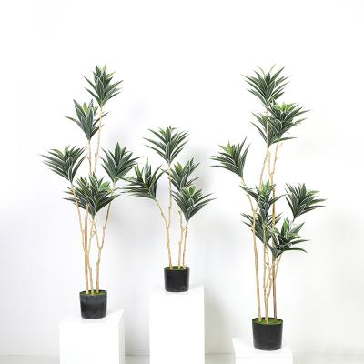 China 2023 New Design High Quality Handmade Decoration Custom Available Indoor Tree With Pot Artificial Faux Plants for sale