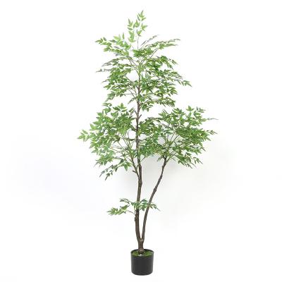 China Artificial Plants Tree Pot New Nandian Domextica Indoor Decoration High Quality Design For Home Decor for sale