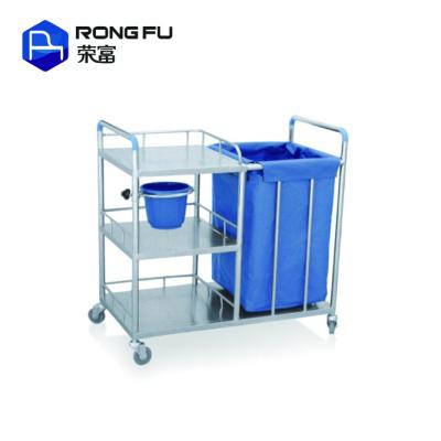 China Stainless Steel Steel Canvas Hospital Trolley for sale