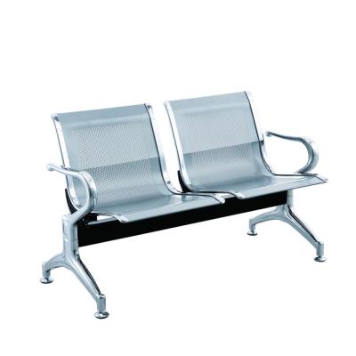 China Modern Hospital Airport Public Powder Coated Steel Waiting Chair for sale