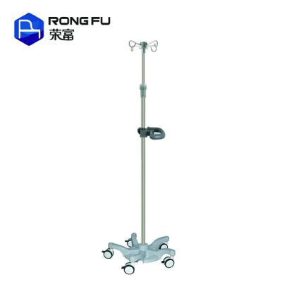 China Deluxe Hospital Drip Rack with 5 Plastic Wheels for sale