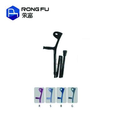 China PVC Elbow Aluminum Crutch Adjustable Folding Handheld Portable Durable Stick for sale