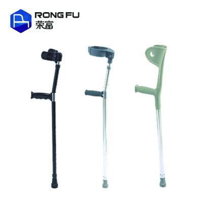 China Aluminum Adjustable Aluminum Elbow Crutch With Anti Slip Rubber Feet And ABS Hand Grip for sale