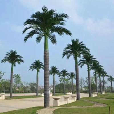 China Artificial Coconut Tree 4m Tall Plastic Palm Plant 2m 3m Palm Tree Fiberglass Minimalist Outdoor Indoor Garden Mall Tropical Ornamental Plastic Coconut Tree Large for sale