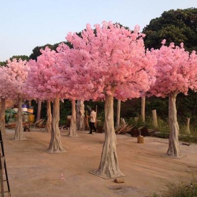 China Dongguan Eco-friendly Romantic Decoration Materials Large Artificial Flower Tree Sakura Branches Artificial Cherry Trees for sale