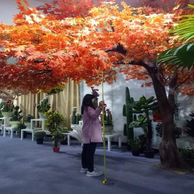 China Modern Make Fiberglass Indoor Outdoor Decor Big High Simulation Fake Autumn Red Trees Japan Artificial Maple Tree for sale