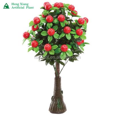 China Wholesale Realistic Evergreen Artificial Apple Fruit Tree for Decoration for sale