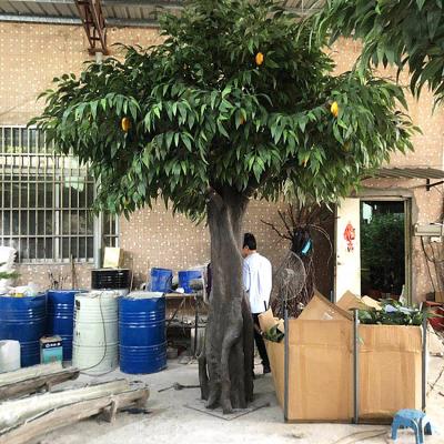 China Modern Factory Supply 4M 5M Anti-Uv Leaves Artificia Fruit Artificial Mango Tree Large Trees Indoor Outdoor Decor for sale