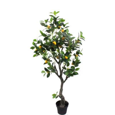 China Eco-friendly Materials Wholesale Indoor Decoration Artificial Lemon Fruit Trees Bonsai Tree for sale