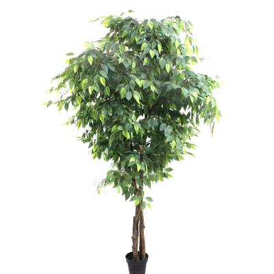 China Plant Greenery Tree Ficus Materials Artificial Banyan Tree 160cm Eco-friendly Indoor Decorative Simulation Silk for sale