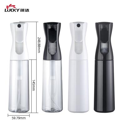 China Non Spill 300ml Beauty And Personal Care Sprayer Bottle Plastic Fine Mist Continuous Spray Bottle for sale