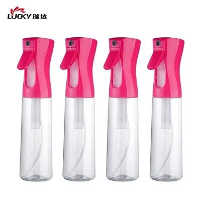 China New Designed Fine Pink 360 Degree Continuous Spray Mist Body Hairdresser 300ML Sprayer 300ML Spray Bottle For Hair for sale