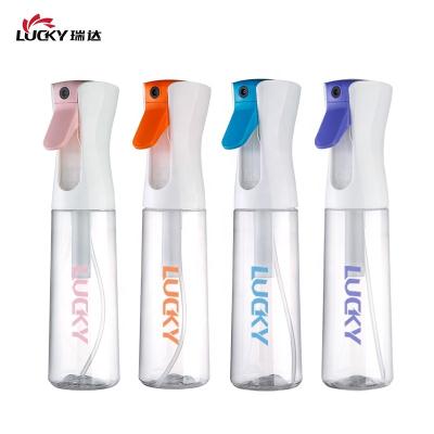 China 200ml 300ml 500ml body spray 200ml 300ml 500ml fine mist spray bottle plastic alcohol water continuous black hair cosmetic empty for sale