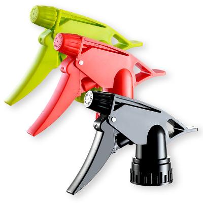 China Plastic Garden 28MM Trigger Sprayer Chemical Trigger Sprayer Water Mist Pump China Jet Head Black for sale