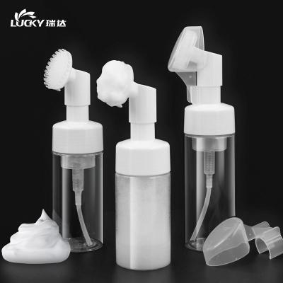 China Personal Care Empty Detergent Facewash Foaming Bottle 8oz 50ml 120ml 150ml 200ml 250ml Round Plastic PET Soap Dispenser With Foam Pump Bottle for sale