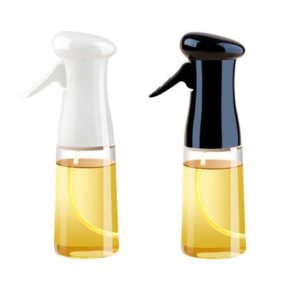 China 200ml Food Stainless Steel Kitchen Food Grade Spray Bottle Salad Dressing Spray Frying Oil Plastic Spray Bottle for sale