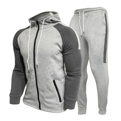 China High Quality EL Breathable Sport Men Cotton Hoodie And Jogger Tracksuit Set for sale