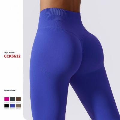 China New Breathable Seamless Yoga Pants Running Sports Gaiters Fitness Pants Women Skinny Yoga Push Up Panties for sale