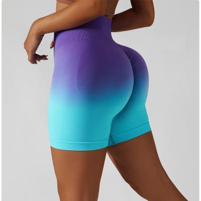 China High Waist Female Waist Breathable Yoga Pants Slimming Fitness Yoga Seamless Women Sport Crac! crack! short pants for sale