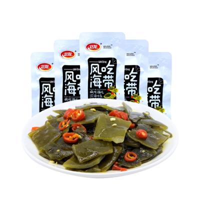 China Natural Wholesale Casual Snacks 20g Weilong Kelp Spicy Unique Snacks for sale