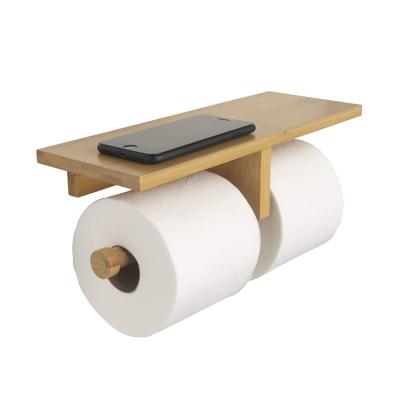 China Modern Wholesale Bathroom Shelves Wall Mounted Paper Roll Holder Paper Towel Rack Toilet Paper Holder for sale