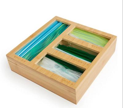 China Factory wholesale viable high quality bamboo ziplock storage box bamboo storage box bag for sale