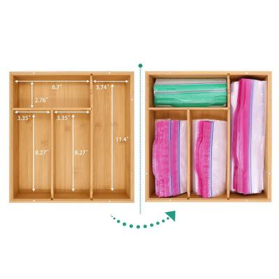 China Wholesale custom made viable storage box high quality bamboo sandwich bag ziplock storage box for sale