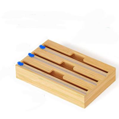 China Hot sale modern minimalist bamboo ziplock storage box bag ziplock storage box bag finish and viable factory kitchen storasandwich for sale