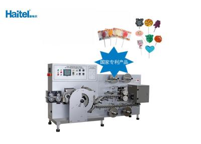 China High Speed Sweet Manufacturing Machine , Special Shape Lollipop Packaging Machine for sale