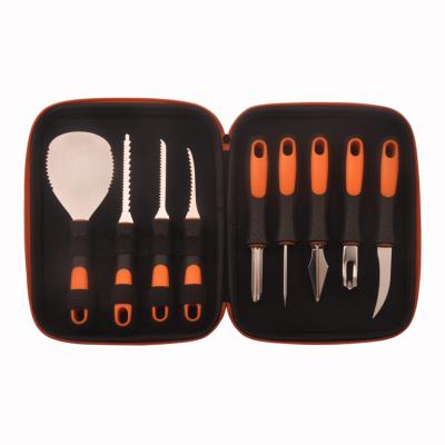 China 9 Piece Halloween Pumpkin Metal Carving Tool Kit - Amazon Hot Selling for sale